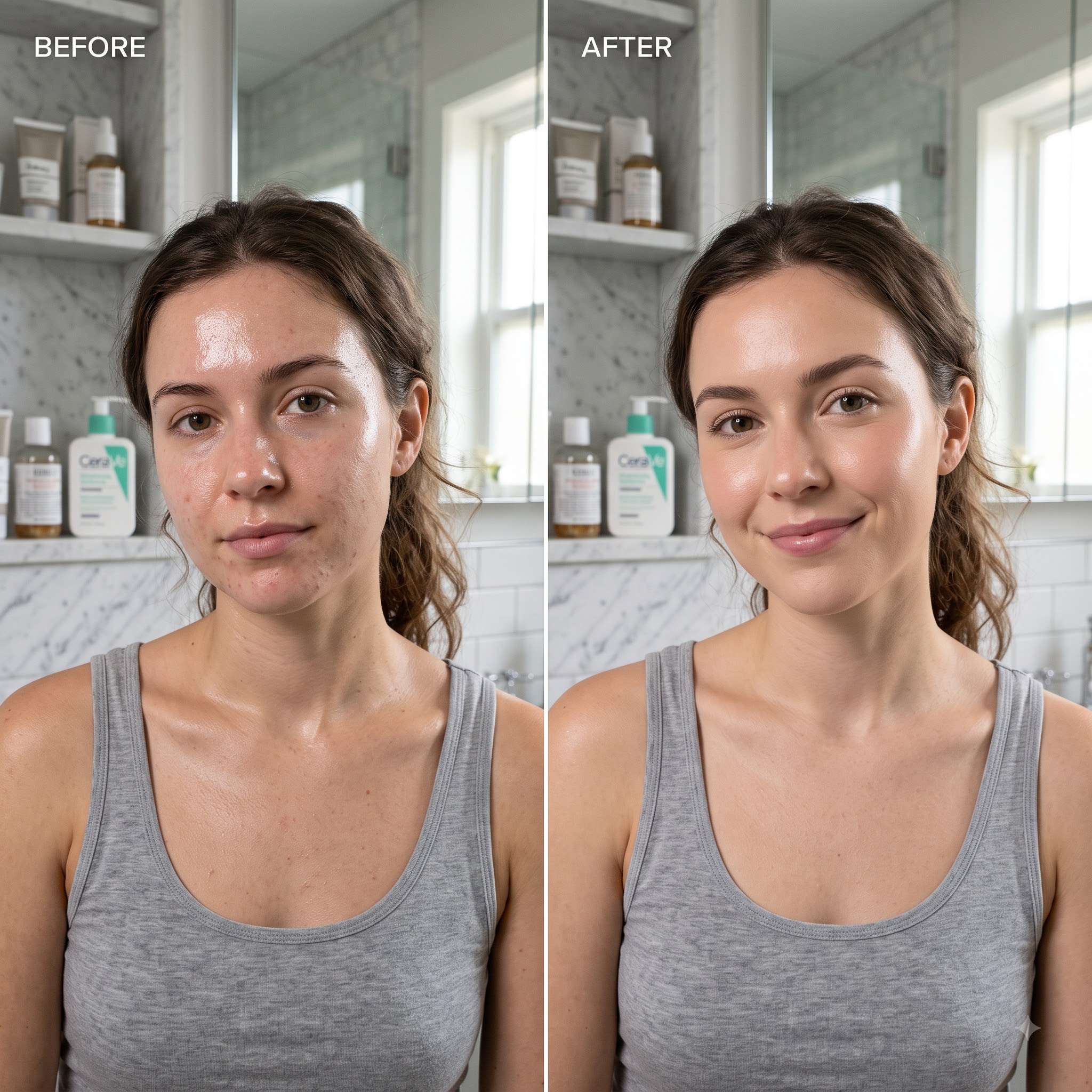 Matte sunscreen on oily skin